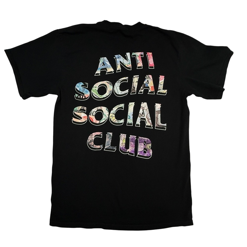 Anti Social Social Club T-Shirt Men Medium All My Friends Are Dead Black Graphic